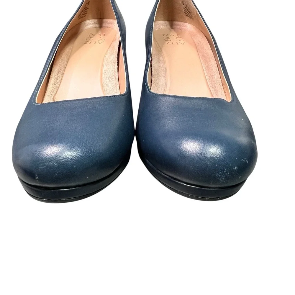 Naturalizer Michelle Leather Pumps Womens 11M Navy Blue 3.5